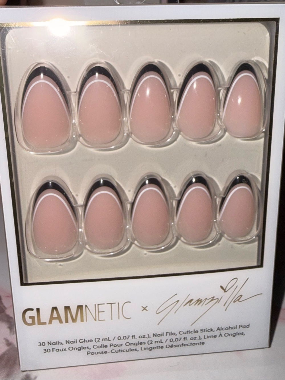 Glamnetic x Glamzilla “No In Between” Nude Pink French Tip Press-On Nails